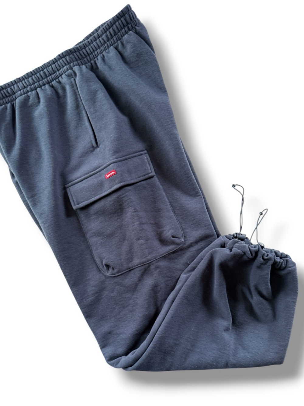 Supreme Small Box Cargo Sweatpant Navy Blue Size XL
